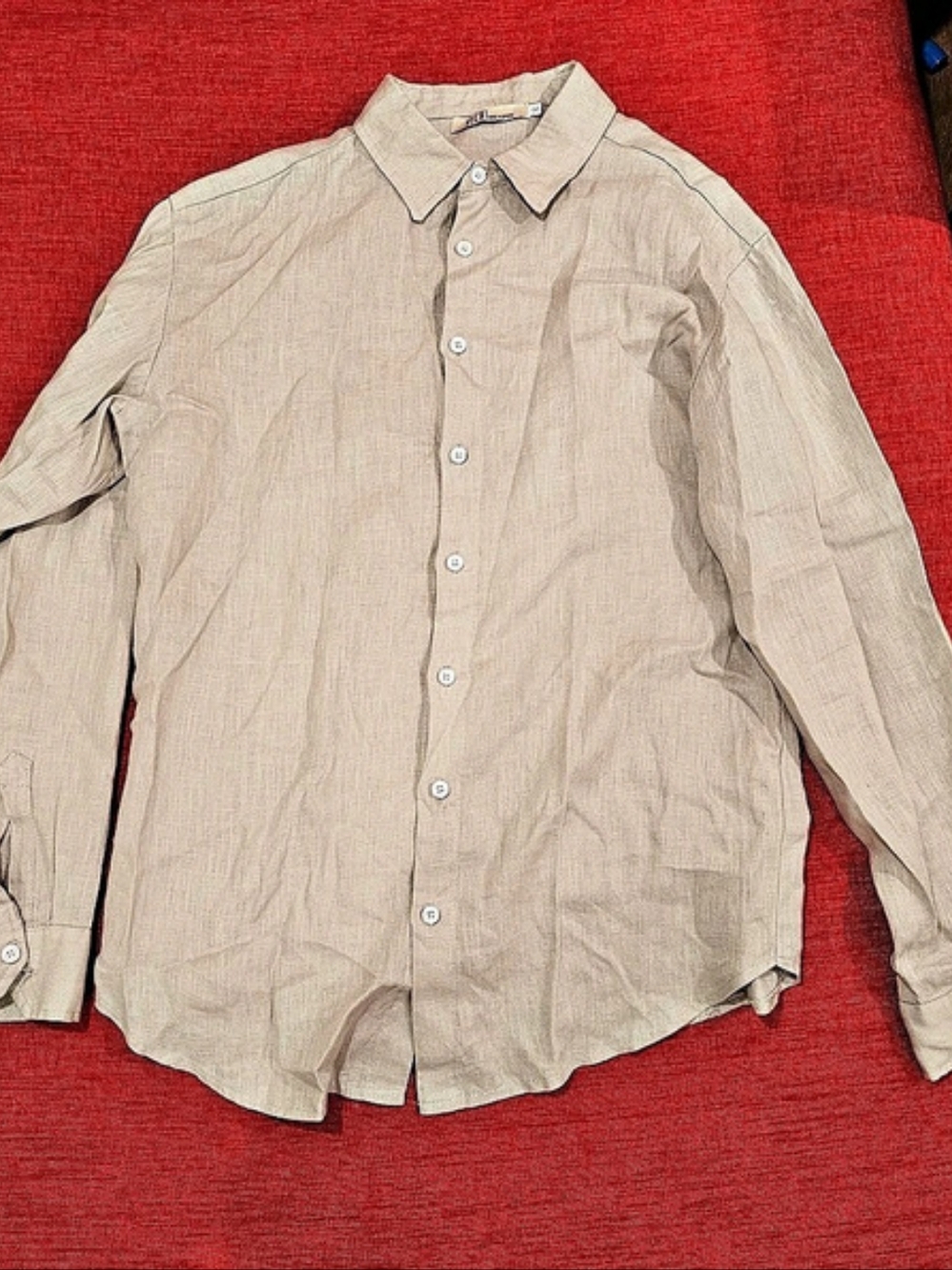 VILNI Ukraine Linen Button-Up Shirt Size 56